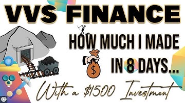VVS FINANCE - HOW MUCH I MADE - $1500/3 FARMS/2 MINES - (8 Day Report)