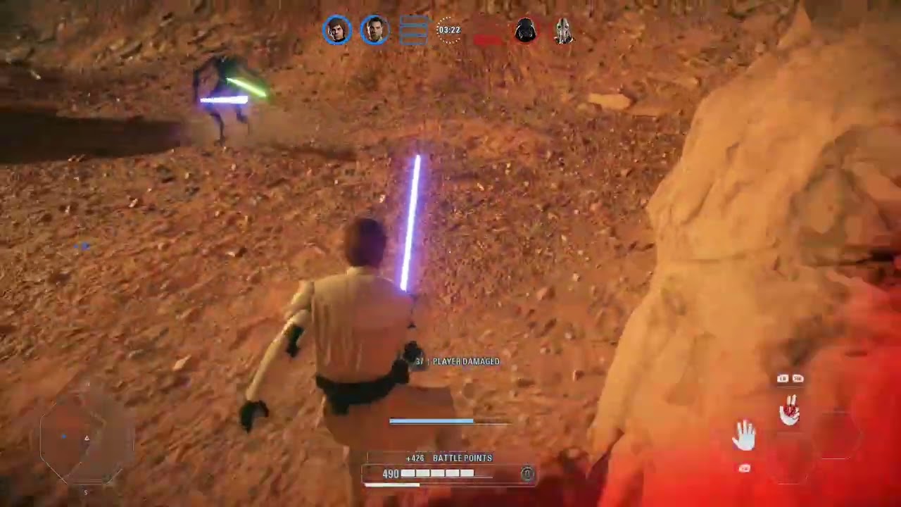 Star Wars Battlefront II  Kenobi and Grievous have an epic fight !!! 