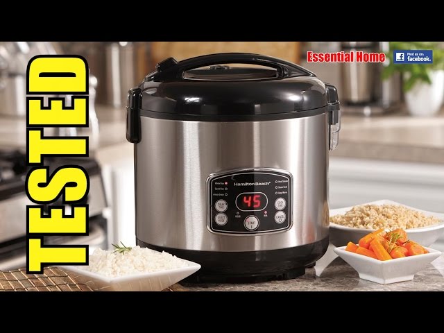 Hamilton Beach Digital Programmable Rice Cooker & Food Steamer,12 Cups  Cooked (6 Uncooked), with Slow Cook & Hard-Boiled Egg Functions, Steam &  Rinse