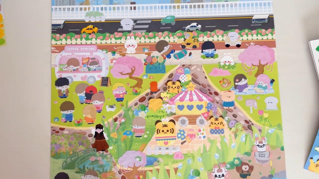 DIY ASMR Improvisation with random stickers