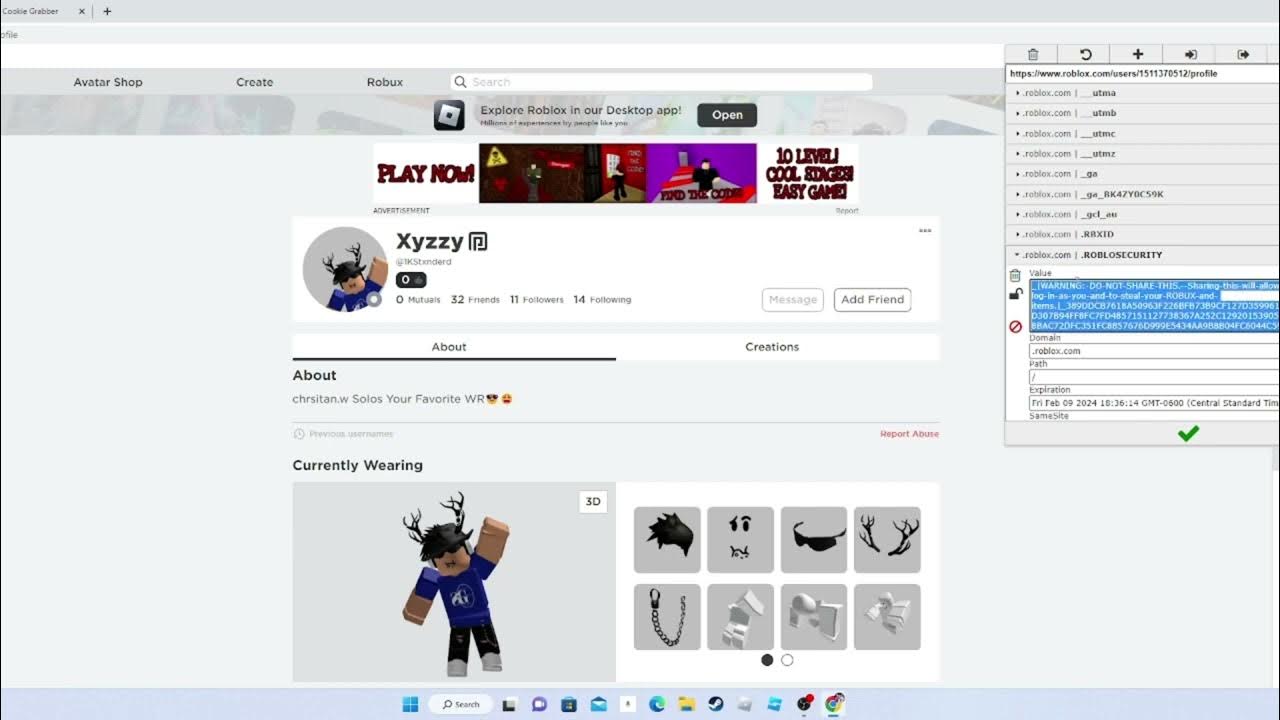 2023 roblox cookie logger op cookielogger youtube
