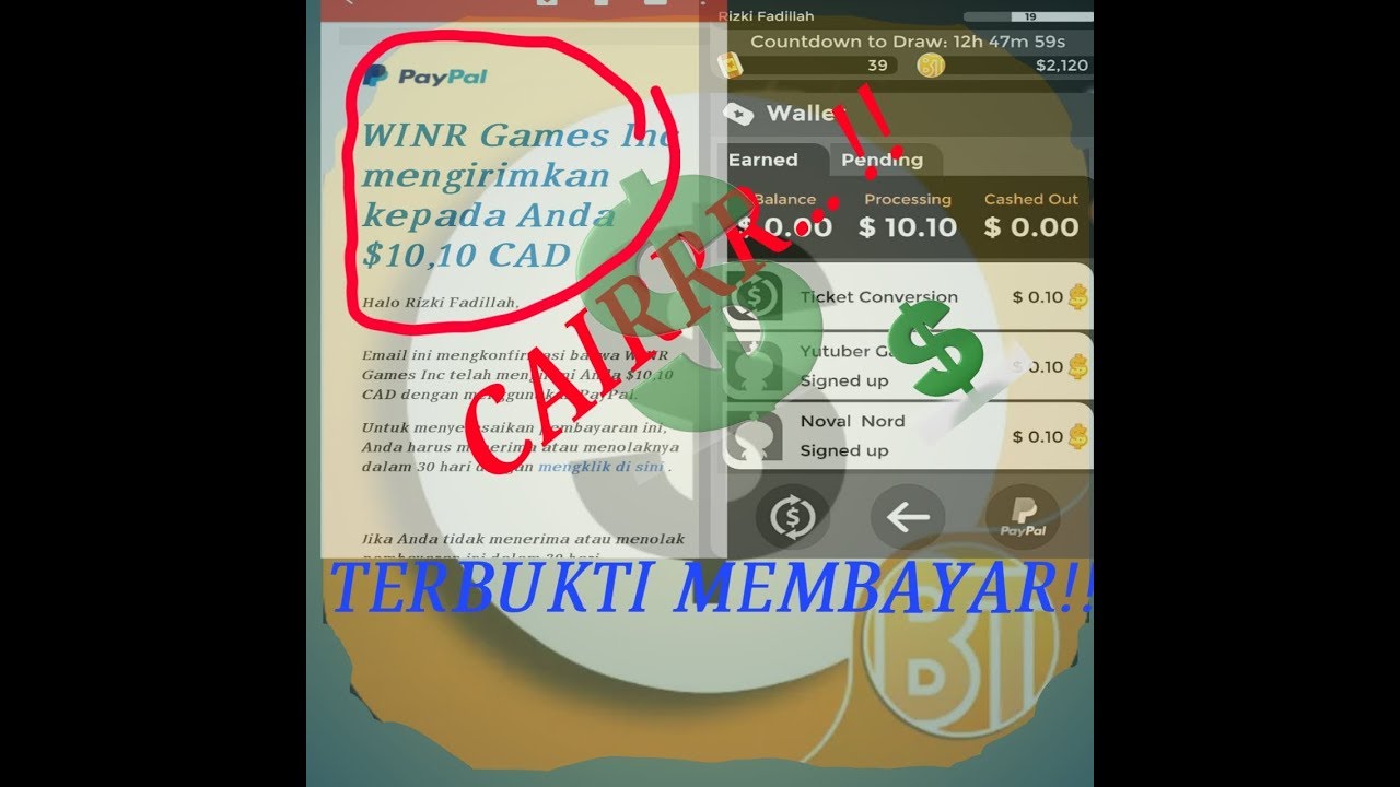 Penarikan Uang Di Game Big Time Terbukti Membayar Cair Guys Youtube