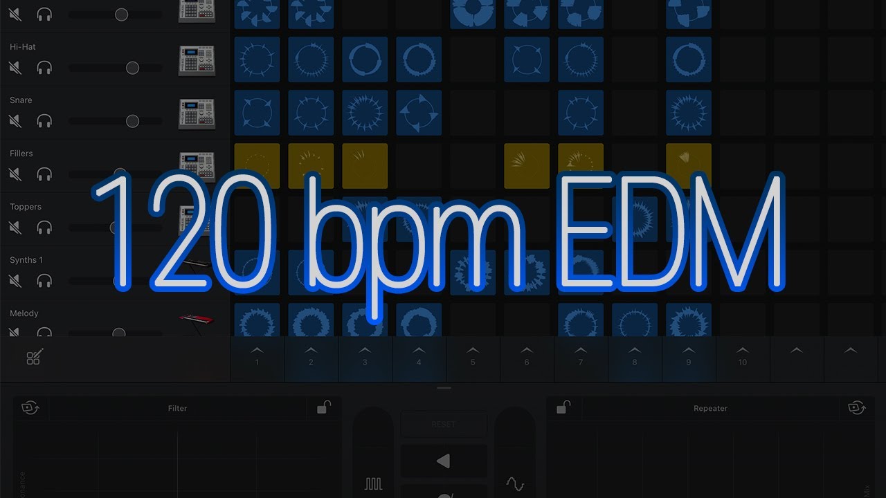 120 bpm 비트 EDM음악 (feat. GarageBand AppleLoops)