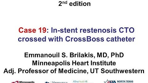 Case 19: Manual of CTO Interventions - CrossBoss for in-stent CTO