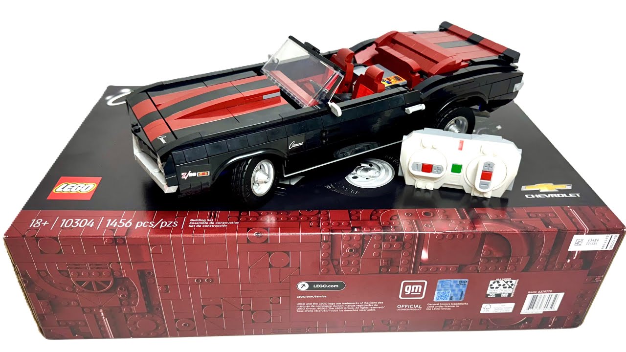 How to Build & Motorize LEGO Icons 10304 Camaro Z28 Unboxing + MOC