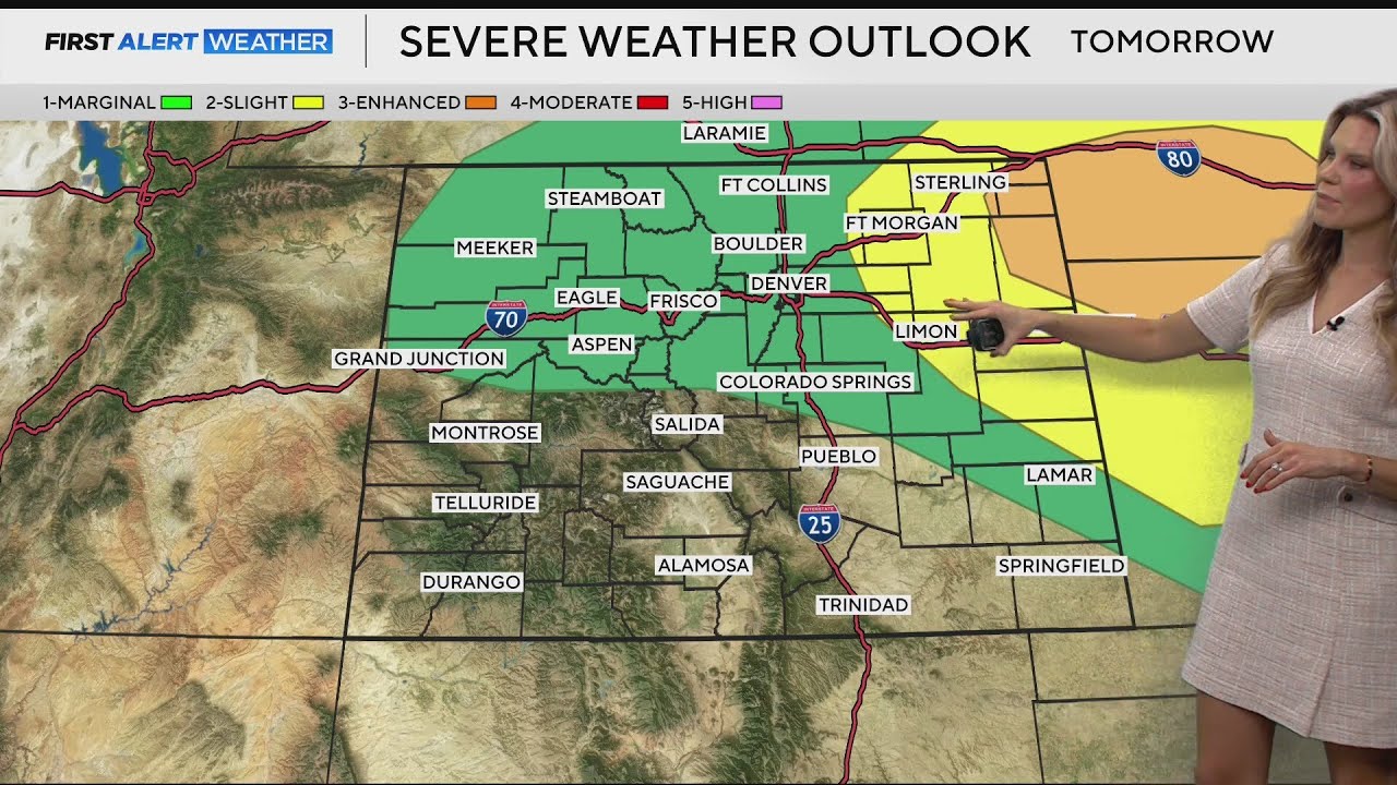 Chances for severe storms return to Denver and Colorado - YouTube