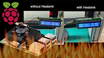 Raspberry Pi 3 CPU Temperature Test with / without Heatsink
