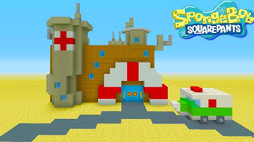 Minecraft Tutorial: How To Make The Hospital from Spongebob "Spongebob Squarepants"