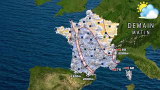 prévision météo France du Mercredi 1 au Mardi 7 Mai 2024