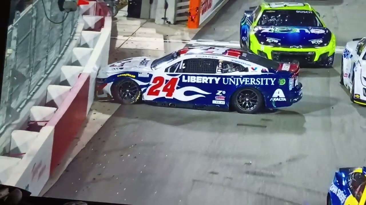 24 Byron crash on NASCAR cup series 1st anniversary 