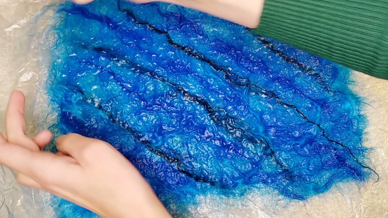 ВИСКОЗНАЯ БУМАГА для декора в мокром валянии. Fiber paper без заморочек делаем сами