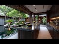 Luxury Open Plan Kitchen Inspired by IKEA Platinum Kitchen Line with Seamless Garden