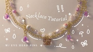 How to Make Bead Necklaces with Extra Details & Chains | Beginner Tutorial