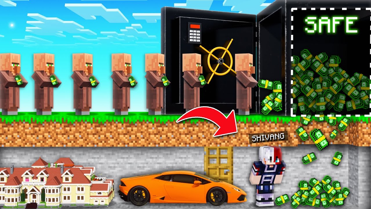 7 Ways To Steal MONEY From Villagers In Minecraft..