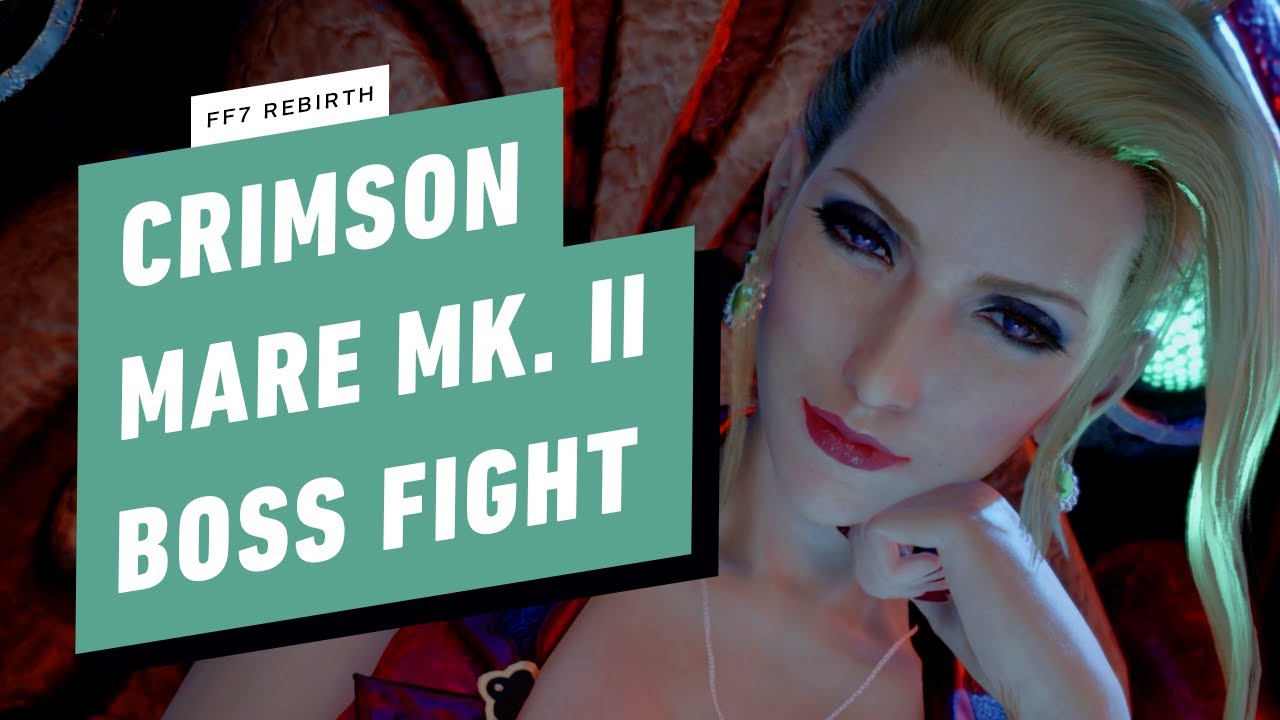 FF7 Rebirth Boss Fight - Crimson Mare Mk. II (Chapter 9)
