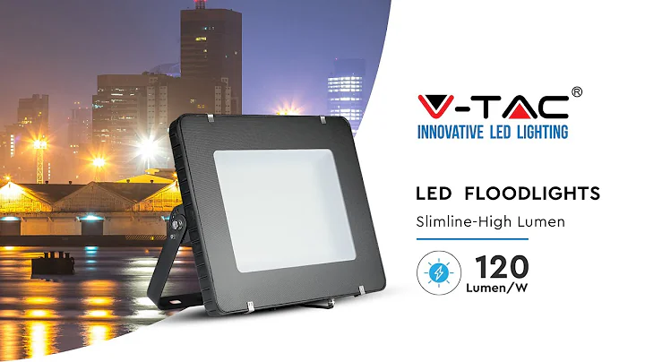 V TAC 120 LM/W Slimline Floodlight