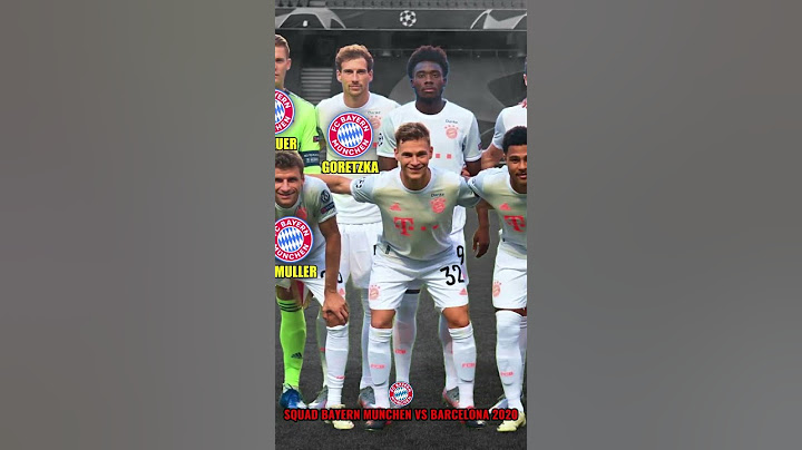 Squad Bayern Munchen vs Barcelona UCL 2020 | 8-2 #barcelona #münchen #bintangbola