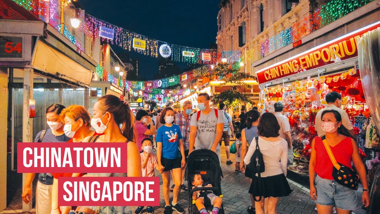 chinatown singapore  Update  🇸🇬 Chinatown Singapore Chinese New Year 2022 Street Light-Up | Chinatown Street Market Walk [4K HDR]