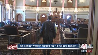 No sign of work in Topeka on the school budget