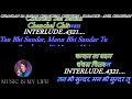 Chandan Sa Badan ( MUKESH DA ) - Karaoke With Scrolling Lyrics Eng. & हिंदी