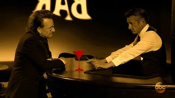 U2 - HD Bono and Chris Martin Sing 