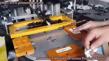 Automatic Tabletop Flat Screen Printing Machine With Carousel