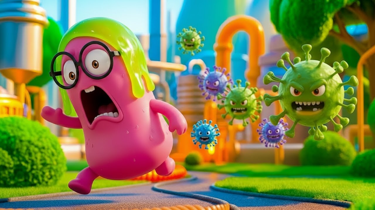 Сэм спасается от безумных вирусов! 🦠😂 Весёлое приключение внутри человеческого тела