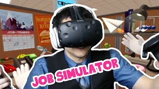 SUPR SRS BIZNESS! - Job Simulator / Virtual Reality
Time to get some important work done in the super serious game Job Simulator! This is my first time filming a virtual reality game so please excuse the poor setup for it.
Get the game here!
http://store.steampowered.com/app/448280/
Follow me on twitter
https://twitter.com/Taurtis SUPR SRS BIZNESS! - Job Simulator / Virtual Reality