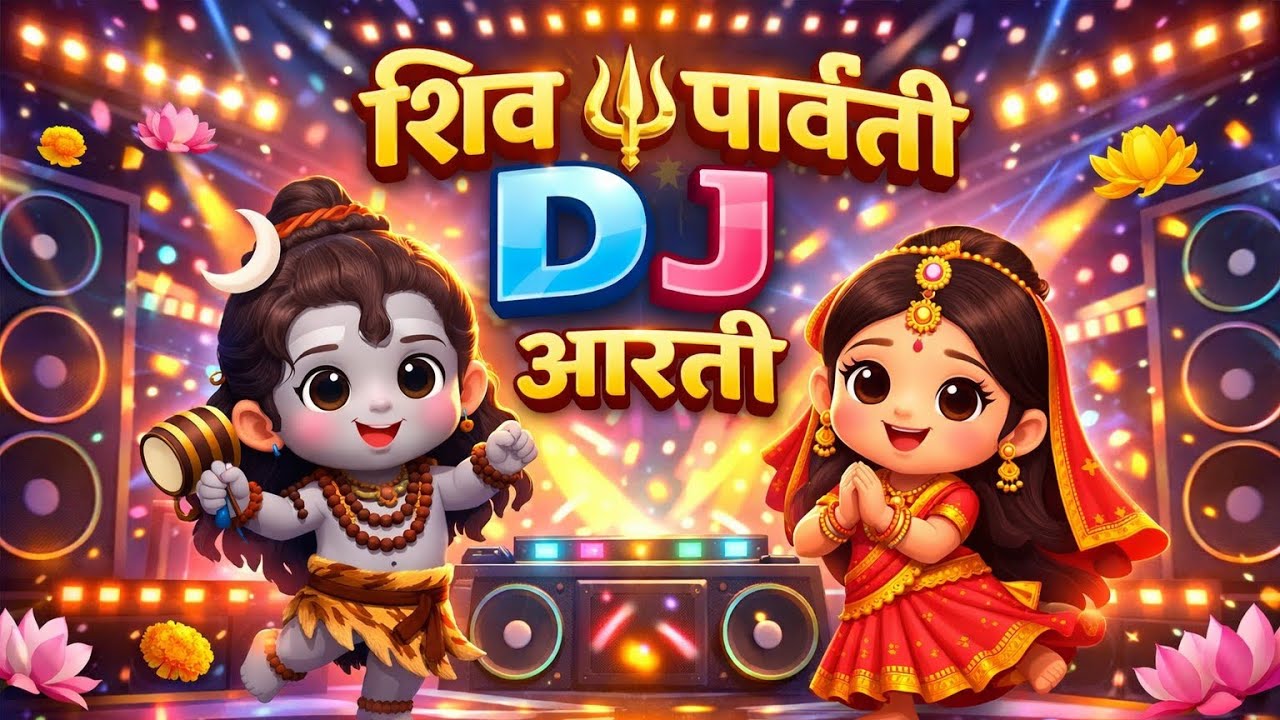 Shiv Parvati DJ Aarti | Kids Style Bhakti Dance | Jai Shiv Shankar 🔱