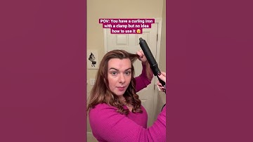 How to use a curling iron with a clamp! #hairtutorials #curlingiron #hairstyles #hairtools