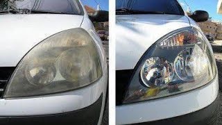 Como tirar o amarelado do farol do carro, com produtos caseiros | CmFocus Br