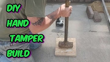 Diy tamper sand soil earth compactor tool easy step by step build