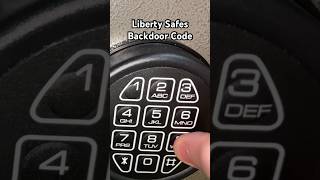 Liberty Safes Backdoor Code #shorts #2ndamendment #libertysafe #gunsafe