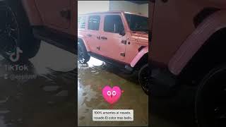 full detailing pink jeep