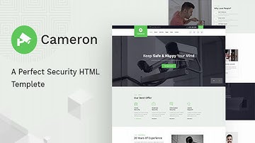 Cameron - Home Automation, CCTV, Security HTML Template | Themeforest Website Templates and Themes
