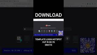 Download Template Login Hotspot Mikrotik Spesial HUT RI 78 Responsif dan Ringan