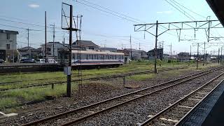 関東鉄道常総線下館駅　キハ2400形発車