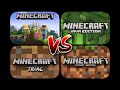 Minecraft bedrock multiplayer ps4 vs minecraft java pc vs minecraft trial vs minecraft pe