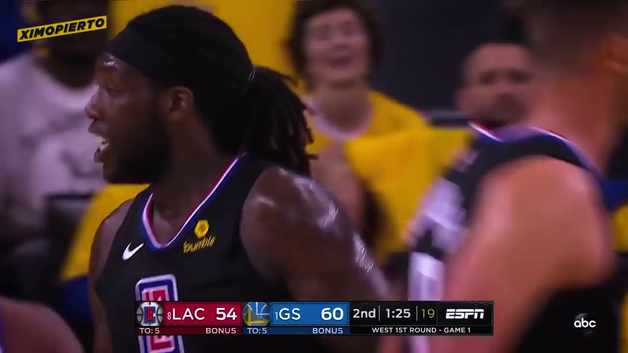 La Clippers vs Golden state Warriors Game 1 - 2019 Nba playoffs - YouTube