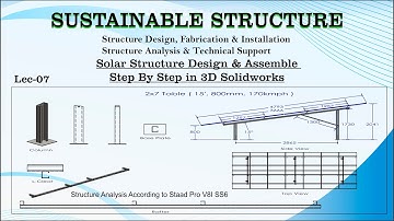 How to Design Solar Structure Step by Step in Solidworks I Roof Top Solar structure kaise design kre