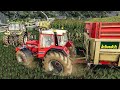 Tracteur coinc dans la boue  lensilage de mas en pleine tempte  farming simulator 22