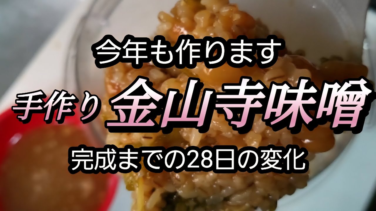 金山寺 味噌 作り方