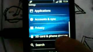 XPERIA X10 MINI PRO RESTORING DEFAULT SETTINGS - SOFT RESET (proper method) screenshot 4