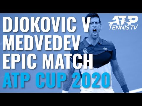 Novak Djokovic &amp; Daniil Medvedev INCREDIBLE Rallies in Epic Match | ATP Cup 2020
