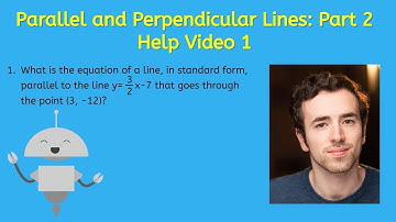 Parallel and Perpendicular Lines: Part 2 Help Video 1 - Algebra for Teens!