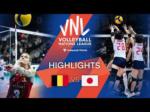 🇧🇪 BEL vs. 🇯🇵 JPN - Highlights Week 3 | Women's VNL 2022