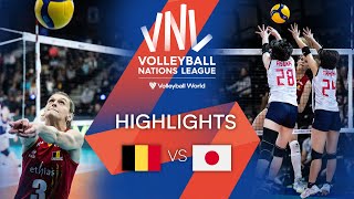 🇧🇪 BEL vs. 🇯🇵 JPN - Highlights Week 3 | Women's VNL 2022