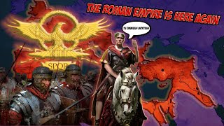 What if the Roman Empire reunited in our day? Age of History 2 Bloody Europe 2