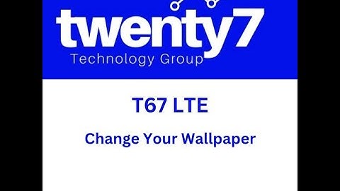 T67: Changing the Wallpaper on the Verizon OneTalk Yealink T67 LTE device
