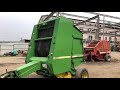 Видео работы! Пресс-подборщик John Deere 550 N 637